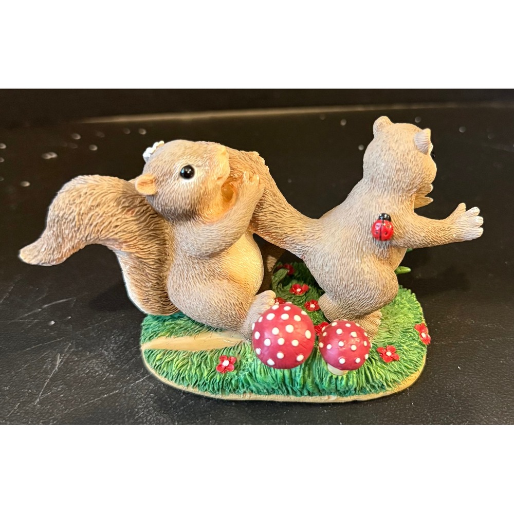 Fitz Floyd Charmingā Tails Figurine You Cant Run From Love Squirrel 84/104